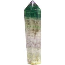 Ilgın Doğal Taş Takı Doğal Florit Taşı Obelisk Kayaç | Şifa & Enerji Kristali | 200 gr Dekoratif Taş