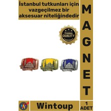Wintoup #magnet Metal Dayanıklı Dekoratif Hatıra Mıknatıslı Süsü Yuvarlak Tasarım Yöresel Sultanahmet Magnet