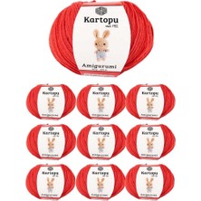 Kuzgun Ticaret 10 Adet Amigurumi El Örgü Ipi 50GR 1170