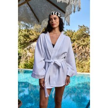 Lovely Things Serena Müslin Kimono - Ekru