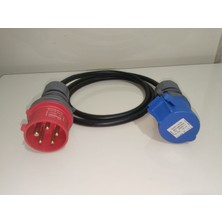 Kırkdabir Cee Norm 3/16A Uzatma Priz ve 5/16A Fişli 3x2,5mm Ttr H05VV-F Adaptör Kablo