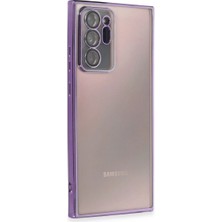 SBN - Store Samsung Galaxy Note 20 Ultra Kılıf Razer Lensli Silikon - Mor