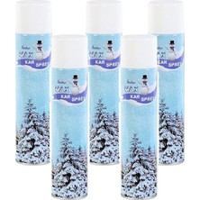 Kuzgun Ticaret 5 Adet Max Kar Köpüğü Spreyi, Eriyen Kar Taneleri, Parti Köpük Karı Yapar Kar Yağdıran Sprey 5X300 ml