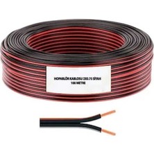 Empressco Siyah Elektrik Kablo 2 x 0,75 Kordon 30 M, Güçlü ve Dayanıklı Tasarım
