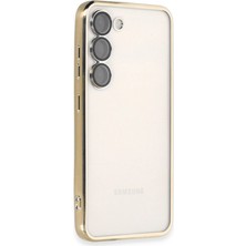 SBN - Store Samsung Galaxy S23 Kılıf Razer Lensli Silikon - Gold