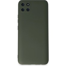 SBN - Store Realme C11 Kılıf Nano Içi Kadife Silikon - Koyu Yeşil