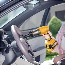 Eco Port 25.000MAH Çift Bataryalı Auhma 20.000PA Ultra Çekim Güçlü Çantalı Araç Temizleme Süpürges
