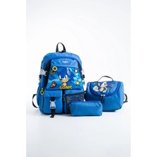 Kingston Hill Kawaii Kore Tarzı Okul Çantası 3'lü Set ( Folyolu Beslenme + Kalemlik ) 44X30X20 cm