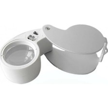 Eco Port Mini 40X25MM Takı Büyüteç, Cep Büyüteç, Teftiş, Elmas Pullar, Madeni Kontrol Lup MG21011