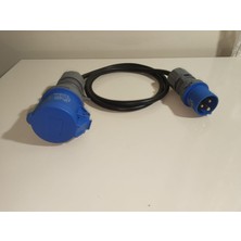 Kırkdabir Cee Norm 3/32A Uzatma Priz ve 3/16A Fişli 3x2,5mm Ttr H05VV-F Adaptör Kablo