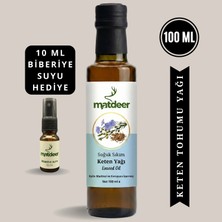 Matdeer 100 ml Keten Tohumu Yağı Soğuk Sıkım - %100 Saf ve Doğal