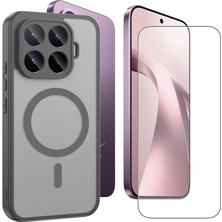 Teleplus Xiaomi 17T Kılıf Babet Mat Manyetik Araç Tutucu Özellikli Tpu Kapak + Ekran Koruyucu