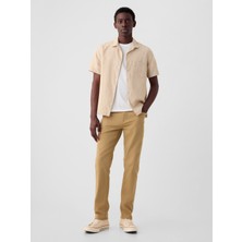 Gap Erkek Kahverengi Gapflex Slim Fit City Max Jean Pantolon