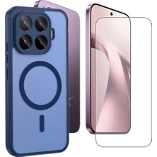 Teleplus Xiaomi 17T Kılıf Babet Mat Manyetik Araç Tutucu Özellikli Tpu Kapak + Ekran Koruyucu
