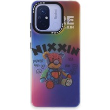 Newface Xiaomi Redmi 12C Premium Sticker Case (Stickerlı Kılıf) - Renkli Kawaii Y2K Tasarım - Desen - 11
