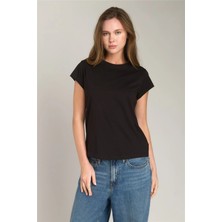 Lovely Things Ina Basic Tişört Üst Giyim Pijama Üstü - Siyah