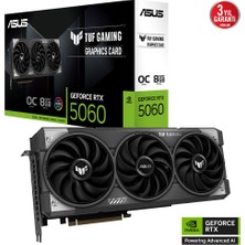 Asus TUF-RTX5060-O8G-GAMING RTX5060 8gb Ddr7 128BIT 3xdp/1xhdmı