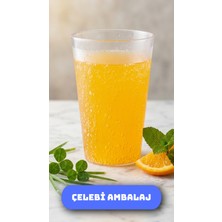 Çelebi Ambalaj 10 Adet Sert Plastik Bardak 250 ml - Tekrar Kullanılabilir Şeffaf Buzlu Pp Mika Kırılmaz Bardak