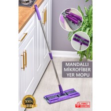 Empressco Mandallı Mikrofiber Mop ve Teleskopik Paspas Seti ile Kolay Temizlik