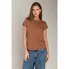 Lovely Things Ina Basic Tişört Üst Giyim Pijama Üstü - Kiremit