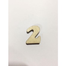 Ehobici 2,5cm Ahşap Harf ve Rakamlar - 2
