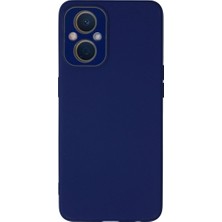 Kuzgun Ticaret Oppo Reno 7 Lite Kılıf Lansman Glass Kapak - Sky Blue