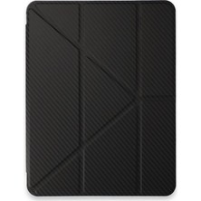 Kuzgun Ticaret Apple Ipad Pro 11 (2024) Kılıf Color Karbon Tablet Kılıfı - Siyah