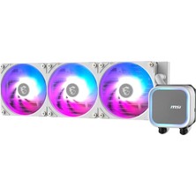 MSI Msı 360MM Mag Corelıquıd A13 360 Whıte Argb AM5-1851P Sıvı Soğutmalı Işlemci Fanı Beyaz