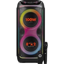 Empressco 80 cm Dijital Ekranlı 100W Karaoke Ses Sistemi, Gitar ve Saz Girişli