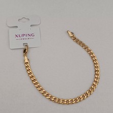 Zennemor Xuping Vıp Kaliteli Antialerjik Zarif Sade Tasarımlı Ince Gurmet Zincirli Rose Gold Bileklik