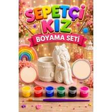 Emr Dizayn Sepetçi Kız Boyama Seti