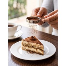 Mucit Home Kakao Pudra Şeker Eleme Süzgeç Seti Tramisu Süsleme Kakao Süzgeçi Ince Delikli