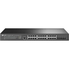 Biosis TP-LINK 24port 16port PoE 500w 4-SFP 10GbE / 2.5GbE Yönetilebilir Switch