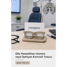 Cestopieno Göz Hastalıkları Uzmanı Veya Optisyen Kartvizit Tutucu 11X4