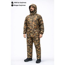Alt Üst Takım Yağmurluk - Avcı Yağmurluk - Saz Desenli - XXL