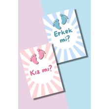 Metranya Kız Mı? Erkek Mi? Cinsiyet Belirleme Partisi Babyshower Müjde Kartı Tahmin Dilek Hamile Anı Kartı