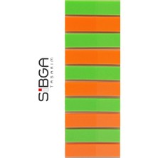 Sibga Tasarım Şeffaf Renkli Postit Post-It Post It. Kitap Ayracı Ayraç Postit Sticker Not Kağıdı 200 Yaprak