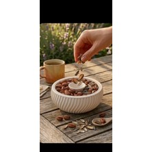 Rüya Sepeti 2 Tane Iç Içe Geçmeli Ortası Delik Çöp Atmalı Çerezlik & Kuruyemişlik