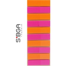Sibga Tasarım Şeffaf Renkli Postit Post-It Post It. Kitap Ayracı Ayraç Postit Sticker Not Kağıdı 200 Yaprak