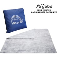 Kamp Minderi & Katlanabilir Polar Kamp Battaniyesi - Argeus - Mavi