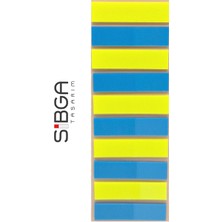 Sibga Tasarım Şeffaf Renkli Postit Post-It Post It. Kitap Ayracı Ayraç Postit Sticker Not Kağıdı 200 Yaprak