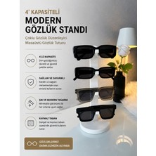 Memania Co 4'lü Modern Gözlük Standı Çoklu Gözlük Düzenleyici Masaüstü Gözlük Tutucu Stand