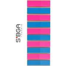 Sibga Tasarım Şeffaf Renkli Postit Post-It Post It. Kitap Ayracı Ayraç Postit Sticker Not Kağıdı 200 Yaprak