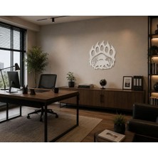 Arlia Design Ayı Pençesi Doğa Duvar Dekoru / 5 mm Mdf 50 x 50 cm