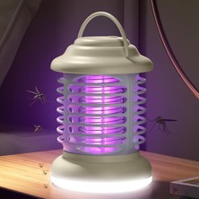 Munico 4 Adet USB Şarj Edilebilir Mor Işık LED Sinek Tuzağı Lamba - Iç Mekan Kullanımı Çocuk Odaları Yatak