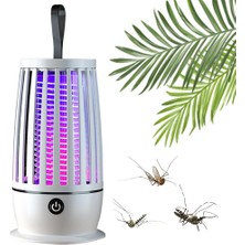 Munico 4 Adet Sinek Yakalayıcı USB Şarj Edilebilir Elektrikli Sinek Tuzağı Gece Lamba Sinek Böcek Öldürücü