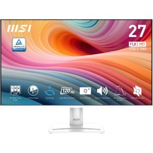MSI Msı 27" IPS Pro MP275W E2 1ms 120HZ Kurumsal Monitör Beyaz 1920X1080