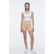 Hakke Kadın Polyester Likralı Mini Şort