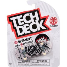 Empressco Parmak Kaykay Tech Deck Element Siyah Beyaz Logo Grafik Eğlence Hobi