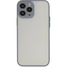Fantastik Store Newface Apple iPhone 14 Pro Kılıf Montreal Silikon Kapak - Gri